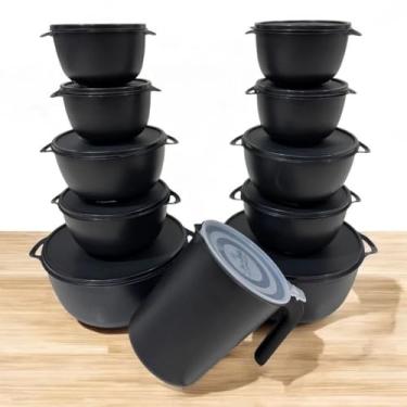 Imagem de Genérico Conjunto de 10 Potes Bowl com Jarra de 1.800 ml, Recipientes para Armazenamento de Alimentos para Cozinha