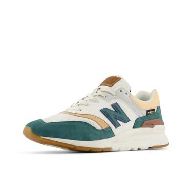 Imagem de New Balance Tênis masculino 997 V1 Cross Trainer, Sea Salt/New Spruce/Team Royal, 48