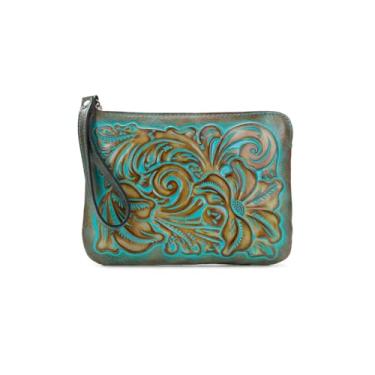 Imagem de Patricia Nash Pulseira feminina Cassini, turquesa clara, 23 cm, média, Turquesa-claro, 9 Inches, Medium, Bolsa de pulso Cassini