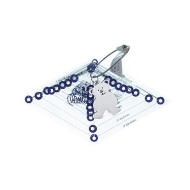 Imagem de The Quilted Bear Modelos de colcha de diamante – 8 modelos de colcha de acrílico transparente antiderrapante para corte preciso de tecido e acolchoado de máquina sem estresse – Ideal para colcha e