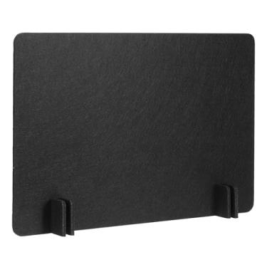Imagem de PATIKIL Divisórias de mesa 61 cm x 40 cm, 1 pacote com painel de privacidade de mesa independente com redução de ruído, painel acústico com 4 peças de pés de suporte para teste de biblioteca de