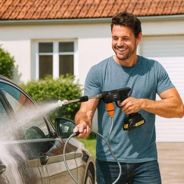 Imagem de Lavadora de Alta Pressão a Bateria 21V 135W Portátil de Alta Potência 