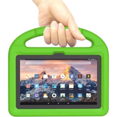 Imagem de DICEKOO Capa infantil para iPad de 7 polegadas 2022 resistente à prova de choque, suporte ajustável - verde