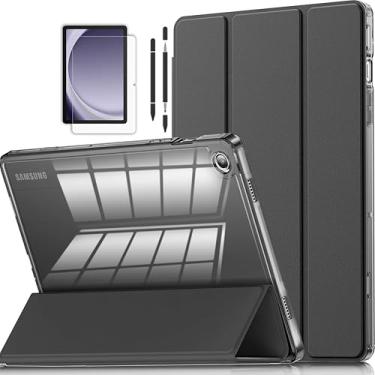 Imagem de Capa Para Samsung Galaxy Tab Tablet A9+/a9 Plus 11"Robusta Máxima Proteção, Case Anti Impacto com Suporte, caneta stylus absorvente e adesivo coletor de poeira,Despertar/Suspender Automático (Preto)