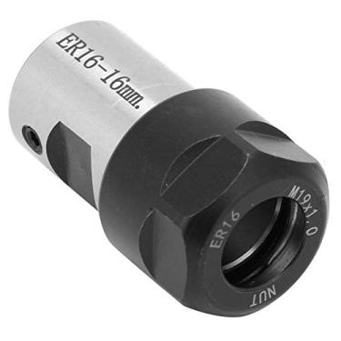 Imagem de AUNMAS Suporte de Mandril de Bloco de Pinça ER16, Liga de Metal de Alta Resistência Bloco de Pinça de Eixo ER16 para Fresadora de Torno, Corpo de 40 Mm Com 5 Furos de Eixo, Suporte de Ferramenta de
