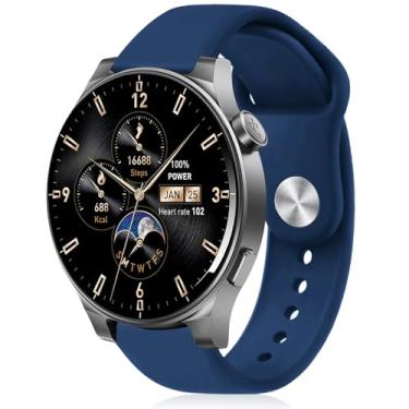 Imagem de Inhosper Pulseiras de silicone compatíveis com TOZO S6/S5/S3, pulseiras esportivas macias de substituição para relógio inteligente CMF Watch Pro/Pro 2/Pro 3/TicWatch Pro 3 Ultra GPS/S2, feminino