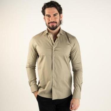Imagem de Camisa Aramis Icon Custom Slim Fit Khaqui-Masculino