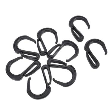 Imagem de ASHATA 20 Clipes Plásticos do Gancho Dos Pces, Ganchos Elásticos Cabo Bungee da Corda para o Organizador Caminhão da Garagem Bicicleta Rede Malha Carga Rede