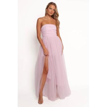 Imagem de Petal & Pup Vestido feminino Anabella-Strapless Maxi-Dress-rosa pálido, Rosa pálido, PP