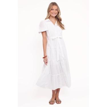 Imagem de Petal & Pup Vestido feminino Louella-Maxi-branco, Branco, PP