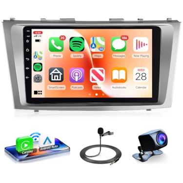 Imagem de Rádio veicular sem fio 4G + 64G Carplay para Toyota Camry 2006-2011, Rimoody Android 13, estéreo, Android, navegação automática, WiFi, tela sensível ao toque, Bluetooth, FM EQ, câmera de backup com