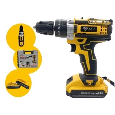 Imagem de Parafusadeira Furadeira 36v 2 Baterias Bivolt Maleta e Acessórios