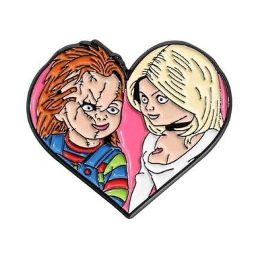 Imagem de Pins De Esmalte De Personagens De Filmes De Terror De Halloween, Broch