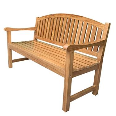 Imagem de TRGCJGH Encosto ao ar livre, banco de madeira ao ar livre, banco de pátio ao ar livre, banco de jardim, assentos ao ar livre para pátios, varandas, decks, entradas ou quintais, cadeira ao ar livre