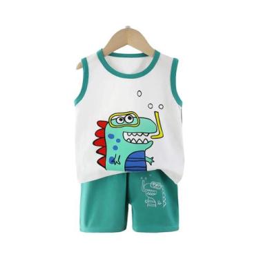 Imagem de Conjunto De Roupa Infantil De Verão Para Meninos E Meninas, Colete De 