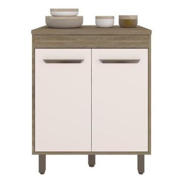 Imagem de Balcão Sem Tampo 0,70 Barcelona Carvalho Oak/Off White - Poliman - Pol