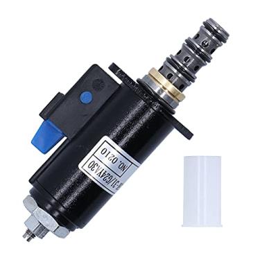 Imagem de Válvula solenóide rotativa freio 1211490 peças de escavadeira para serviço pesado acessórios compatíveis com modelos CAT E320B E320C E320D E330 E325B Construção em aço DC24V