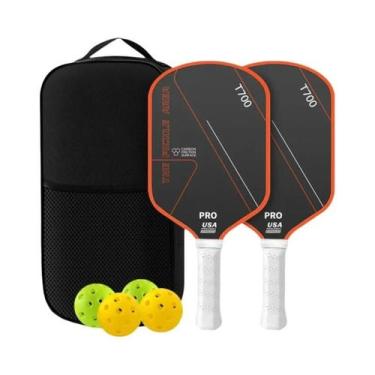 Imagem de Raquete De Pickleball Em Fibra De Carbono T700 Aprovada Pela USAPA Com