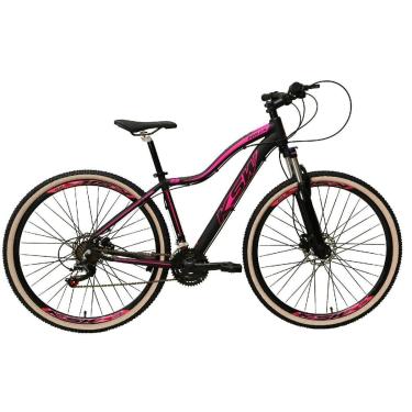 Imagem de Bike Feminina Aro 29 KSW Mwza Alumínio 24v Shimano Garfo com Trava no Ombro Pneu Bege-Feminino