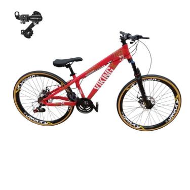Imagem de Bicicleta 26 VikingX T25 24v Freeride Cambio Traseiro Shimano Pneu Slick Fino Fx Amarela1.50-Unissex