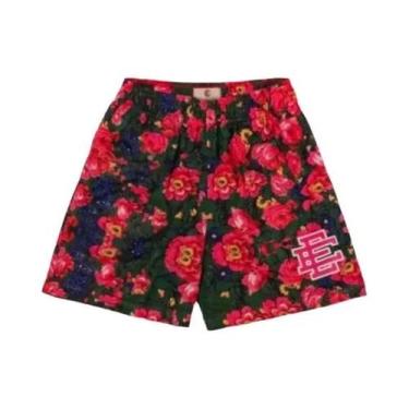 Imagem de Bermuda De Basquete Masculina Preta Com Estampa Em Malha EE NEW YORK C