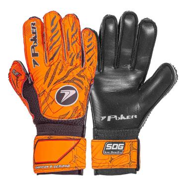 Imagem de Luva de Goleiro Campo Semi Profissional Poker Multiterreno Champion 8-Unissex