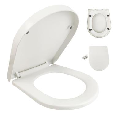 Imagem de Assento Sanitario Soft Close Tampa de Vaso Sem Ruido Fechamento Suave Confortavel 