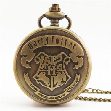 Imagem de Relógio De Bolso Quartzo Vintage Hollow Temático Presente - anjo da ma