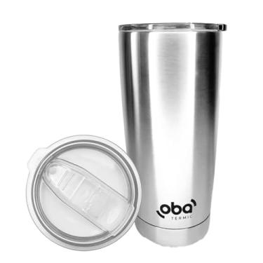 Imagem de Copo Térmico com Tampa e Abridor 591ml (Inox) – Copo Térmico de Aço Inox 18/8 com Isolamento a Vácuo, Tampa Deslizante e Abridor de Garrafas, Mantém Bebidas Quentes e Frias