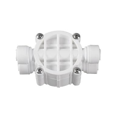 Imagem de ZHYOHEN POM Filtro de água de osmose reversa de plástico 1/10.2 cm válvula de desligamento rápido para cozinha e banheiro