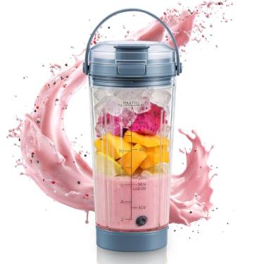 Imagem de Misturador compatível com Ninja Blast Liquidificador portátil, Copo de mistura de 530 ml com tampa à prova de vazamento para Ninja Blast BC151EUBK/BC151EUNV/BC151EUPR/BC151UKEUGV (azul)