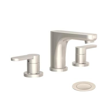 Imagem de Torneira de banheiro com duas alças Identidade com ralo de pressão (1,0 GPM)