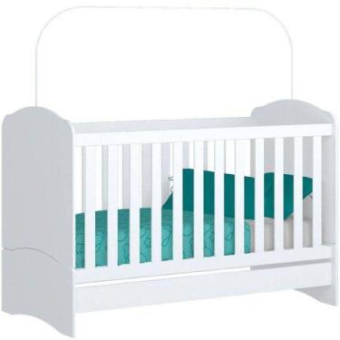 Imagem de Berço Henn 102.10 Bala de Menta 3 Em 1 Com Suporte Mosquiteiro 101,5x1