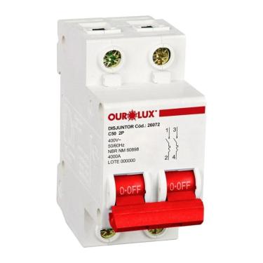 Imagem de Disjuntor Ourolux 50a Bipolar Curva C