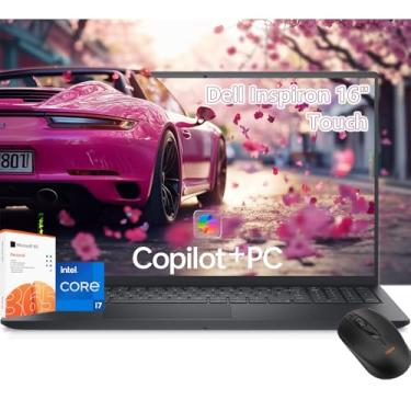 Imagem de Dell Tela sensível ao toque para laptop inspiron 16 - Intel Core 7 150U Beat i7-1355U -40.6 cm FHD + Touch -32GB RAM | SSD PCIe de 1 TB - Windows 11 Office 365 - Teclado retroiluminado - Copilot PC
