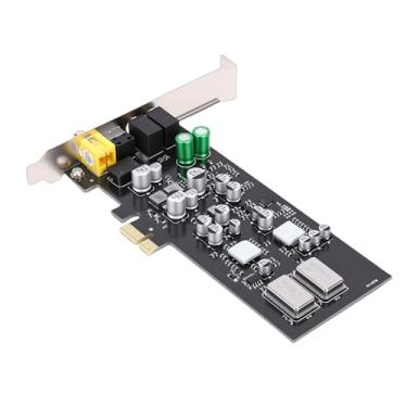 Imagem de Jectse Placa de Som PCIE, áudio HiFi Profissional Com DACs Duplos e Drivers de Fone de Ouvido, Suporta Múltiplas Taxas de Amostragem 44,1kHz 48kHz 96kHz, Com ES9018K2M SABRE32 DAC