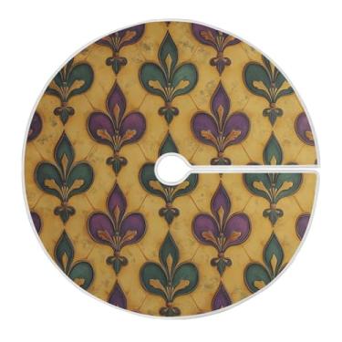 Imagem de ATTX Saia para árvore de carnaval de 118 cm – decoração festiva para festas de ano novo e carnaval #311