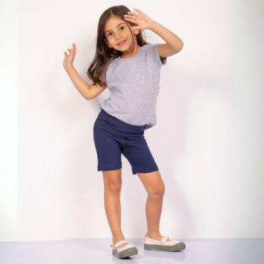 Imagem de Shorts De Cotton Infantil Escolar - Pavin, Azul marinho, 2