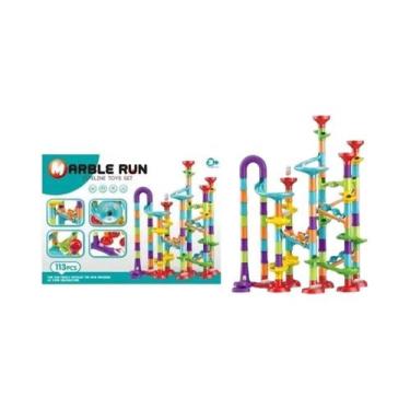 Imagem de Brinquedo De Montar Pista De Corrida De Bolas 3D Para Crianças, Blocos