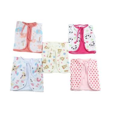 Imagem de Kit 5 Conjuntos Pagão Menina Recém Nascido Roupa Para Bebê - Lou Kids