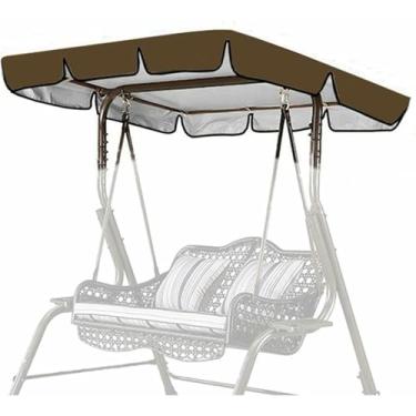 Imagem de Cobertura de substituição impermeável para balanço de pátio de 2/3 lugares, capa superior de substituição para rede de pátio