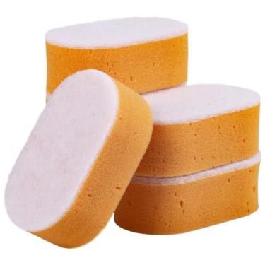 Imagem de Pacote com 6 esponjas de lixa úmida para drywall, grandes blocos de lixamento reutilizáveis laváveis para drywall, esponja de controle de poeira para alisamento, acabamento e preparação de superfície