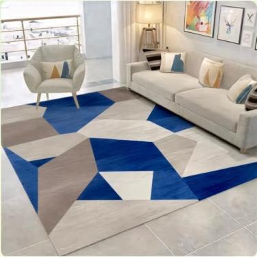 Imagem de Tapete para Sala de Luxo Estampado Antiderrapante Tapete Grande para Quarto Escritório(1.50 X 1.00M,ESTAMPA 08)