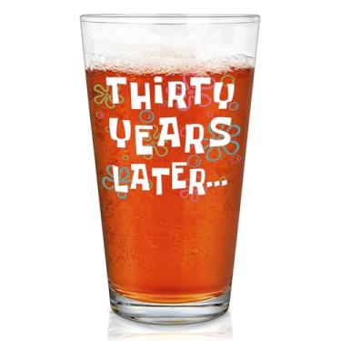 Imagem de Futtumy Presentes de aniversário de 30 anos para homens, 500 ml, copo de cerveja trinta anos depois, presentes de aniversário de 30 anos para homens, ele, pai, pai, marido, irmão, namorado, tio