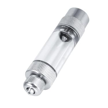 Imagem de Cosiki Função Confiável do Contador de Bolhas de CO2 para Tanque de Peixes de Aquário Ferramenta de Cabeça Dupla Sem Retorno para Fornecimento Abundante de Dióxido de Carbono Liga de Alumínio