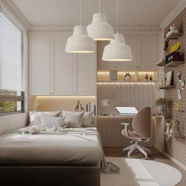 Imagem de Luminária pendente industrial E27 vintage para ilha de cozinha, estilo Wabi Sabi, iluminação decorativa para bar, luminária pendente para mesa de jantar, luminária suspensa com altura ajustá