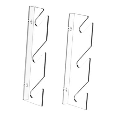 Imagem de oshhni Suporte de parede transparente para skate, organizador de longboard com 3 níveis, ideal para casa, quarto ou garagem.