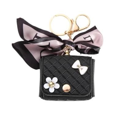 Imagem de Bolsa De Chaves Em Forma De Coruja, Mini Porta Moedas Em Couro PU, Pin