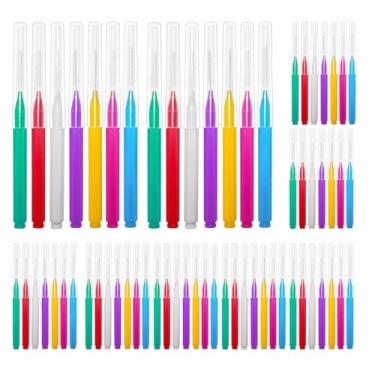Imagem de Cmzxc Escovas interdentais 70 peças/pacote com estojo | 7 tamanhos codificados por cores (2,0 a 3,5 mm) | Cerdas ultramacias para gengivas sensíveis | Limpeza profunda entre dentes, suspensórios
