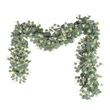 Imagem de Kuntesetty Arranjo de flores artificiais em forma de trepadeira, guirlanda de plantas suspensas para parede da lareira.